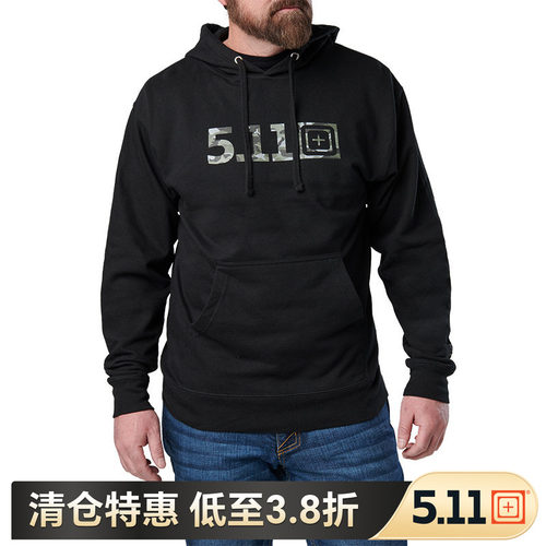 美国5.11户外休闲长袖连帽衫5.11