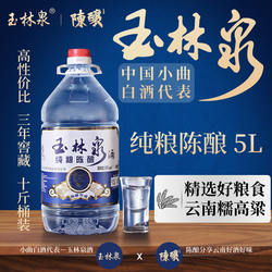 玉林泉纯粮陈酿3年陈酿50度5L小曲清香型白酒陶罐窖藏