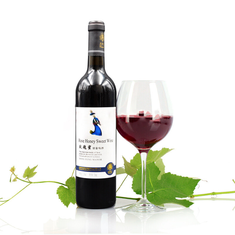高斯比东风庄园玫瑰蜜甜红葡萄酒13.5度750ml聚餐宴请甜葡萄酒