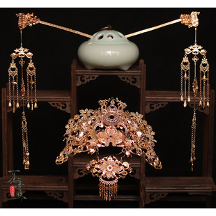 【帝姬】原创汉服发冠华丽流苏发饰手工发簪百搭头饰亡国公主发饰