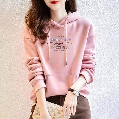 连帽卫衣冬季加绒加厚女2