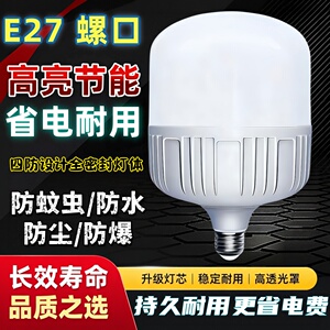 【省电大灯泡】LED灯泡超亮家用E27螺口节能护眼省电白炽灯泡批发
