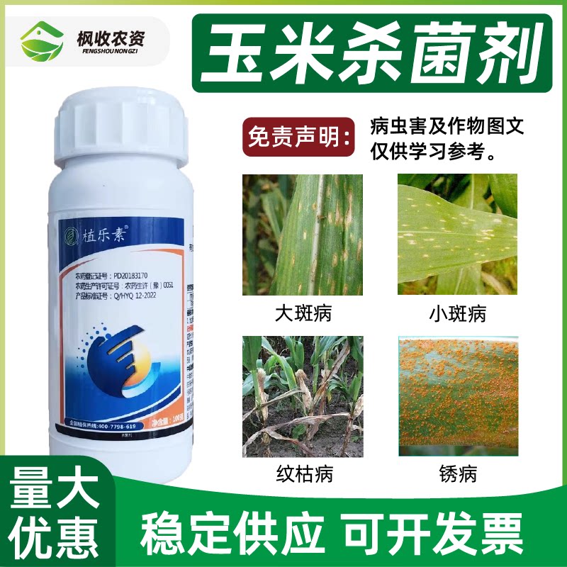 玉米锈病叶枯病黑粉病茎腐病大斑条纹病煤纹病枯叶病叶斑杀菌剂药