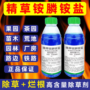 批发 精草铵磷铵盐草胺磷打草药除草剂精草胺膦钠盐果园灭杀草正品