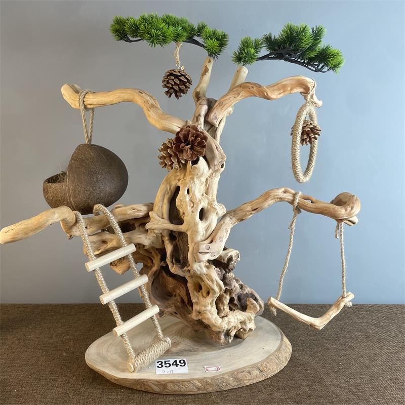 鹦鹉啃咬圆环秋千互动自嗨玩具鸟笼造景牡丹和尚鹦鹉玩具宠物用品