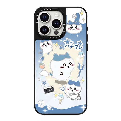 磁吸MagSafe渐变奶油吉伊卡哇适用iphone16pro手机壳17promax苹果15plus镜面保护套14日韩卡通13情侣可爱