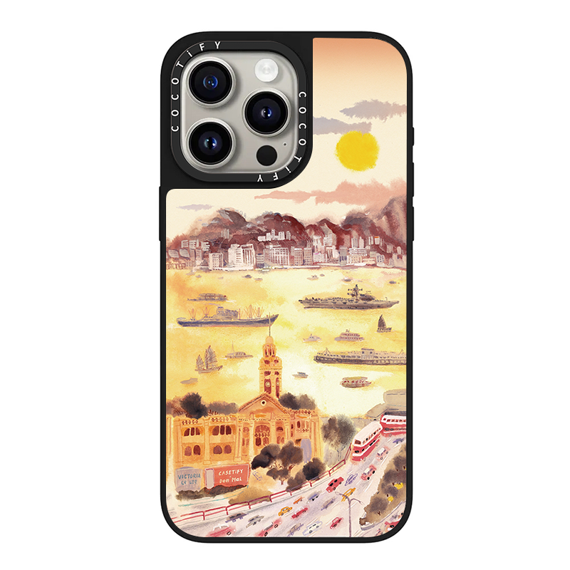 C家适用iPhone苹果16promax手机壳17/15pro/16全包16plus硬壳15轻奢风17奢华16pro潮旧尖沙咀的黄金时刻