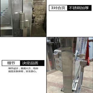 广东304不锈钢厕所门201大排档阳台杂物间卫生间简易农村家用铁门