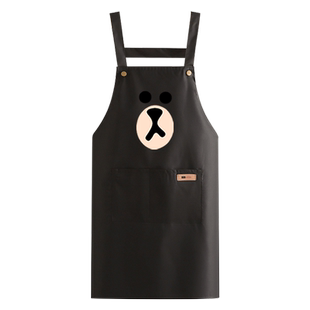 时尚家用厨房围裙防水防油做饭围腰女餐饮专用工作服定制logo印字