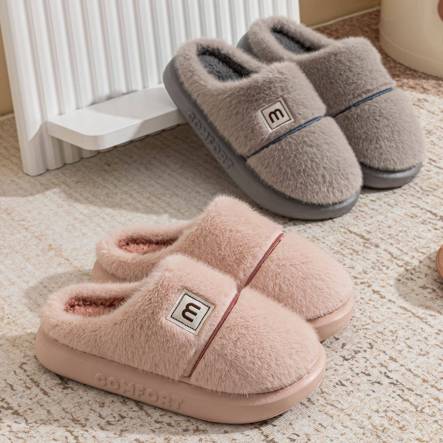 学生儿童棉拖鞋女孩2025新款秋冬季男童室内家居厚底防滑防臭保暖