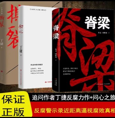 【3册】脊梁+初心+撕裂  纪委书记笔下的反腐纪实文学，正部级落马高官口述实录