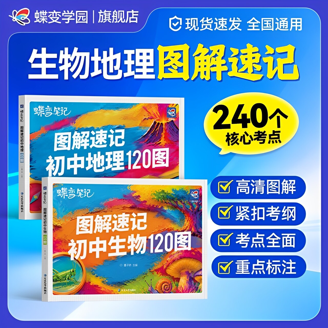2026新版】蝶变初中地理生物120图片