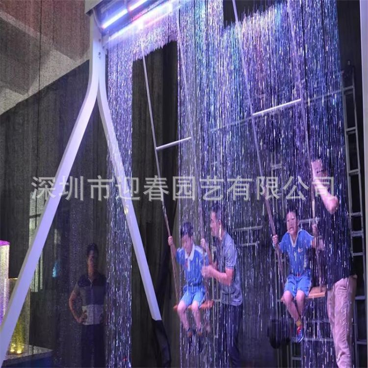 网红互动数字数码水幕秋千可编辑文旅景观设备南昌厂家游乐户外