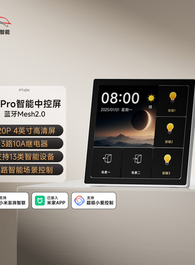 【新品首发】2025年新款平头熊F1PRO超薄智能中控屏720P屏幕开关