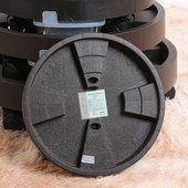 花博士圆形花盆托盘带轮水泥花盆移动托盘加厚树脂万向轮带接水盒