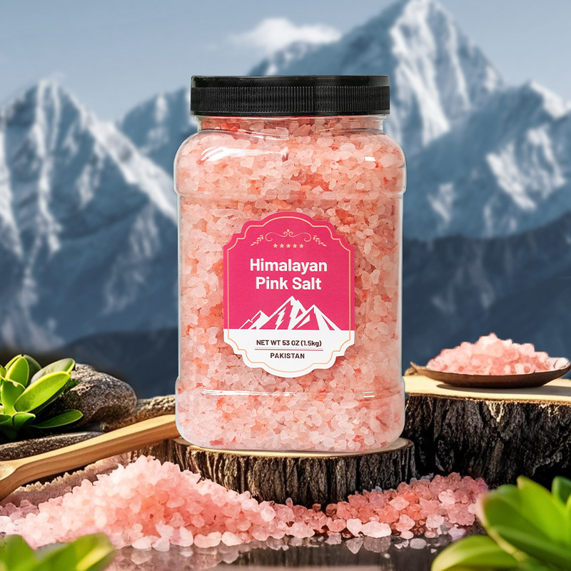 喜马拉雅粉盐盐粒浴盐玫瑰海盐天然细粗盐矿物盐沐浴盐泡澡磨砂膏
