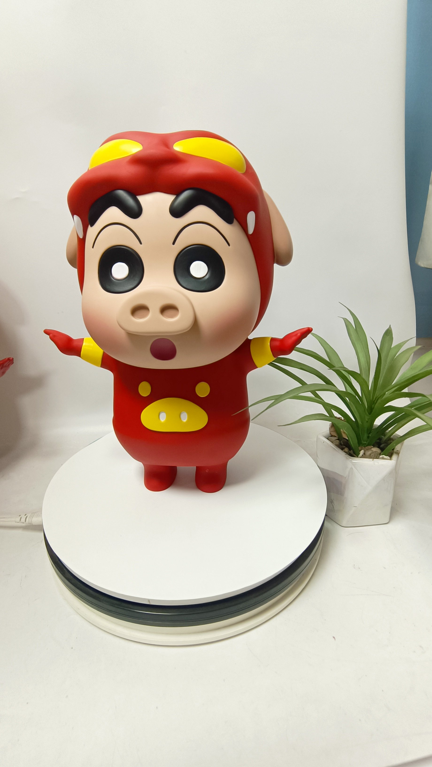 优质版 超大40CM 猪猪侠 蜡笔小新 手办模型桌面摆件 礼物礼品
