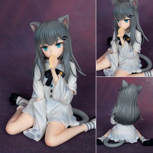 甘城猫猫坐姿Nachoneko手办可爱猫耳美少女动漫二次元模型摆件