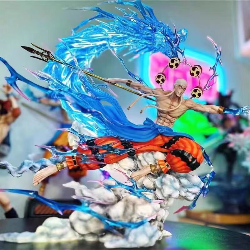 海贼王 GK 雷神手办雕像 艾尼路 七武海动漫周边场景摆件模型礼物