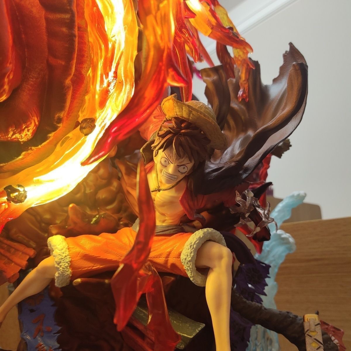 【现货】海贼王业火路飞送特典带遥控60CM高度模玩摆件手办男礼物