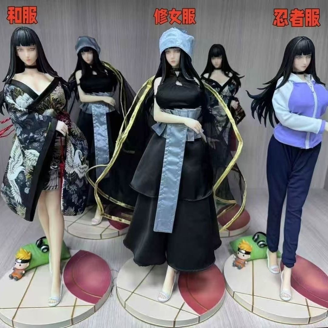 火影忍者 真衣服 太子妃 日向雏田 手办模玩摆件大雕像 生日礼物