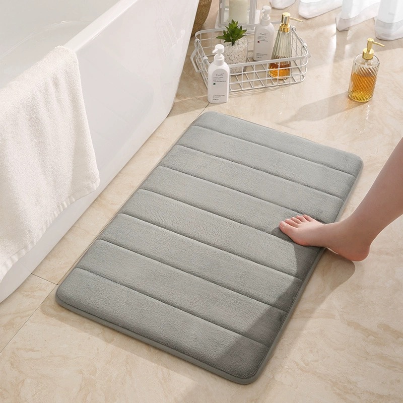 Coral wool floor mat, bathroom toilet seat cover