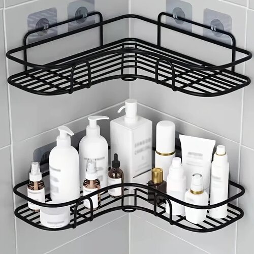 shelf bathroom wall toiletries finishing storage rack