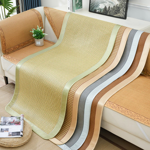 summer rattan cooling sofa cushion cover seat slipcover top