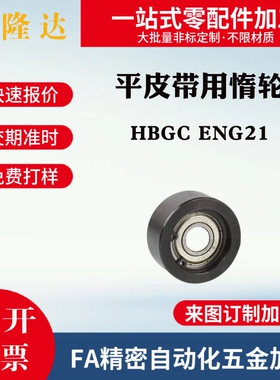 替代米思米 平皮带用惰轮两边轴承 HBGC ENG21 光轮 宽度11~32