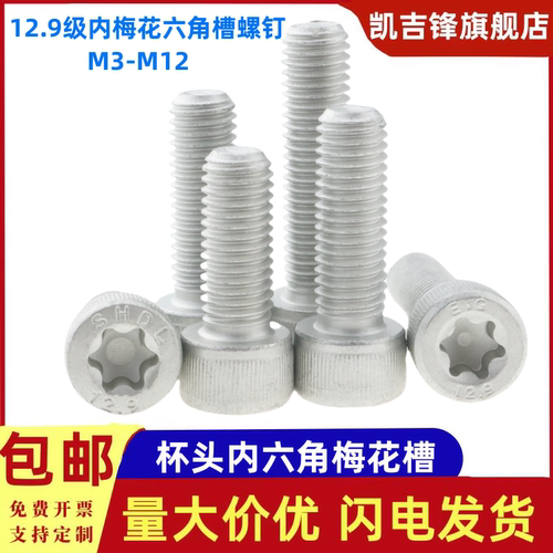 12.9级达克罗圆柱头梅花槽螺栓
