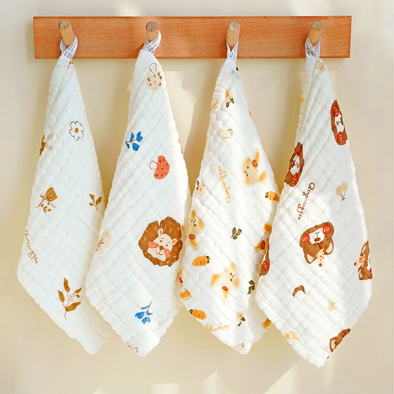 婴儿口水巾纯棉纱布小方巾新生儿洗脸巾宝宝男女专用超柔吸水毛巾,婴童用品,口水巾,淘宝优惠券,粉丝福利购,淘宝优惠卷