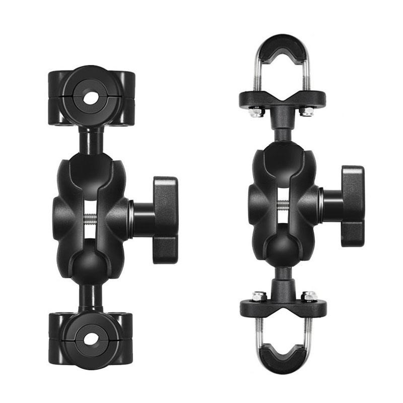 摩托车支架扩展配件双头连杆金属25球头记录仪适用gopro运动相机
