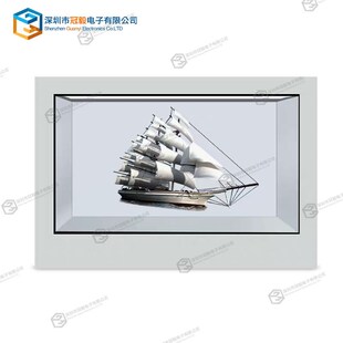 3d透明屏展示柜ai数字人透明屏C展示柜互动触摸全息透明屏展示柜