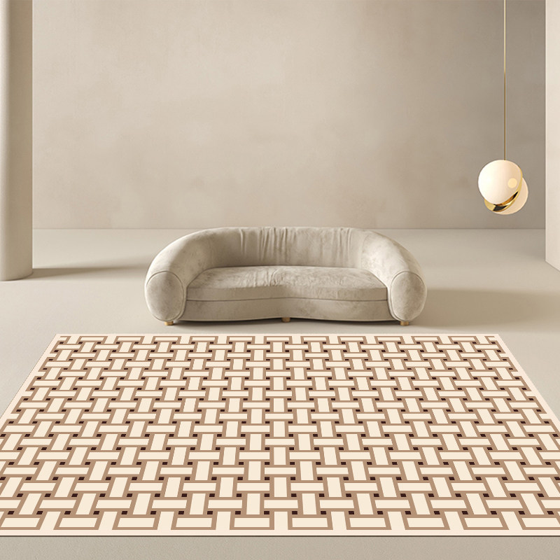 北欧地毯客厅卧室茶几垫法式简约几何艺术K家用米色中古风花砖地,居家布艺,地毯,淘宝优惠券,粉丝福利购,淘宝优惠卷
