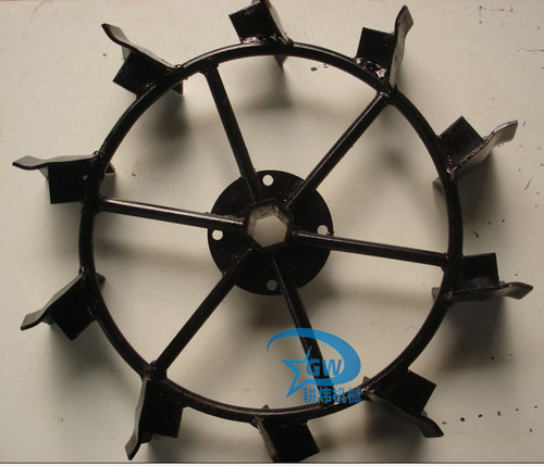 汽油微耕机23#防滑轮爬行轮柴油z旋耕机32#专用农村机械配件铁轮