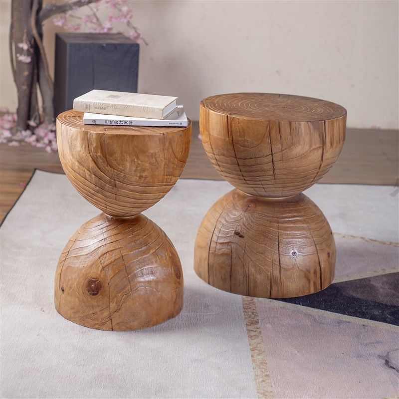 实木墩子原木凳子民宿边角几摆件木桩根雕矮凳换鞋凳角几床头柜,住宅家具,根雕凳子,淘宝优惠券,粉丝福利购,淘宝优惠卷