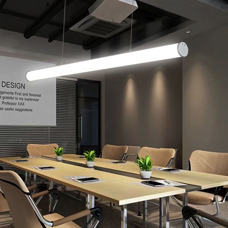 极简长条灯办公室吊灯圆形灯管餐厅吧台超市照明灯餐桌吊线灯具,家装灯饰光源,商用吊灯,淘宝优惠券,粉丝福利购,淘宝优惠卷