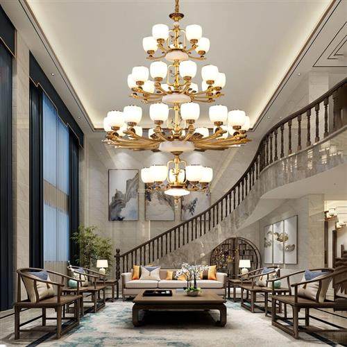 新品 新中式别墅大吊灯轻奢大气客厅吊灯中O国风饭厅卧室灯现代简,农机/农具/农膜,水带阀门/接口,淘宝优惠券,粉丝福利购,淘宝优惠卷