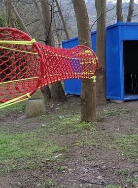 户外攀爬网儿童钻笼绳网手工爬网隧道桥爬网桶幼儿园玩具彩色小孩