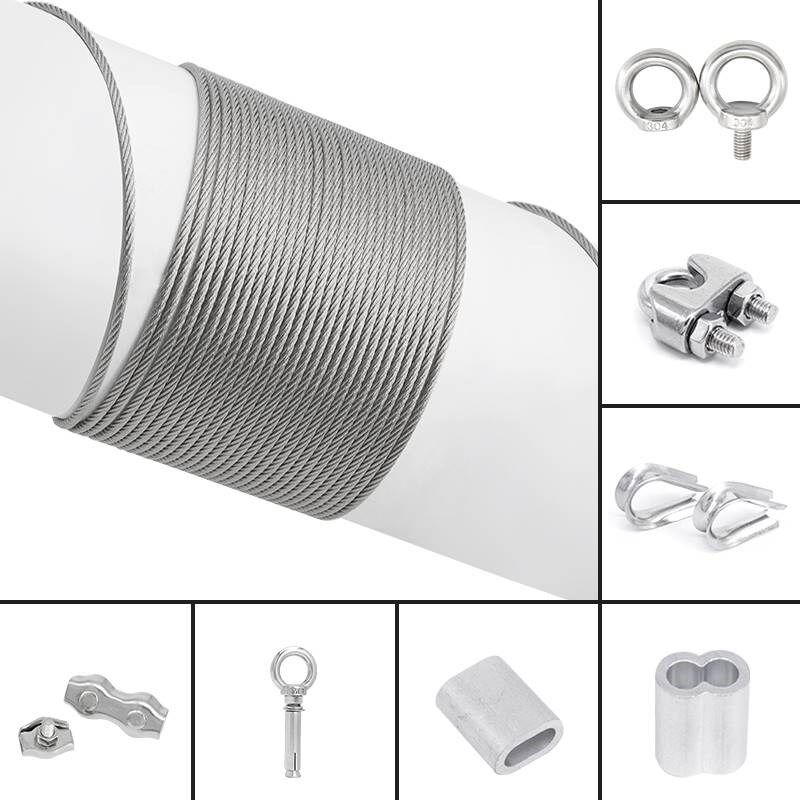 304不锈钢钢丝绳11.5234568mm包塑不锈钢晾衣绳软细钢丝绳,家装主材,钢丝绳,淘宝优惠券,粉丝福利购,淘宝优惠卷