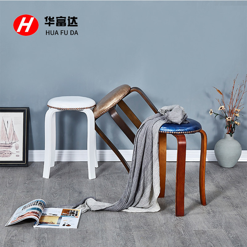 简约木头高凳子实木餐桌凳时尚小圆凳子J曲木板凳家用成人椅子木,住宅家具,其它凳子,淘宝优惠券,粉丝福利购,淘宝优惠卷
