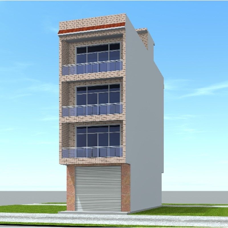 5.5x15自建临街单开间门面楼房设计图施工图纸四层楼房户型自住房,商务/设计服务,设计素材/源文件,淘宝优惠券,粉丝福利购,淘宝优惠卷