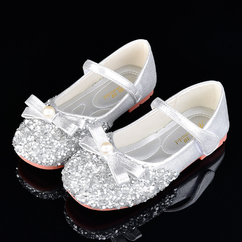 女童皮鞋软底公主鞋春秋洋气小女孩水F晶鞋时尚银色宝宝单鞋儿童,童鞋/婴儿鞋/亲子鞋,皮鞋,淘宝优惠券,粉丝福利购,淘宝优惠卷