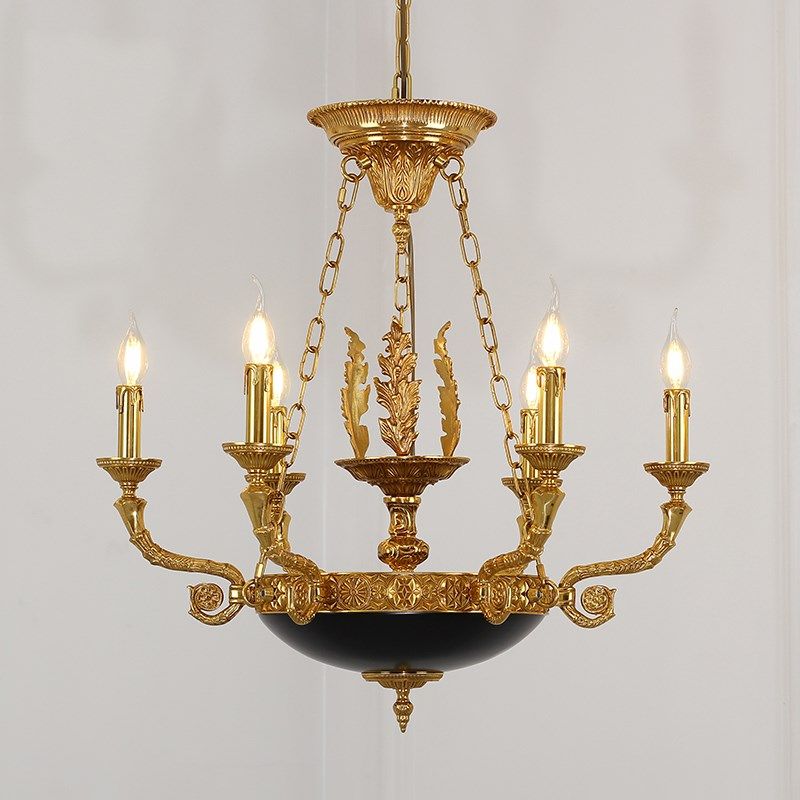 欧式宫廷别墅全铜吊灯美式客厅餐厅卧室法式中古奢华书房茶室灯,家装灯饰光源,客厅吊灯,淘宝优惠券,粉丝福利购,淘宝优惠卷