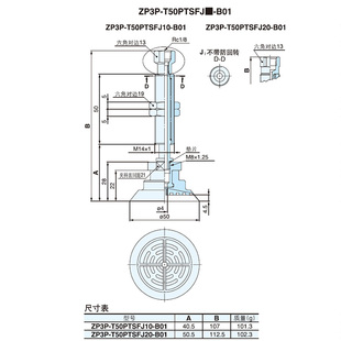 塑料薄膜機(jī)械手gc型開袋吸r盤包裝 真空吸盤工業(yè)吸嘴帶緩沖zp3p