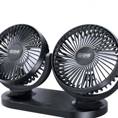 双头电风扇家用学生宿舍车载12V24vG大货车小面包车内汽车用大