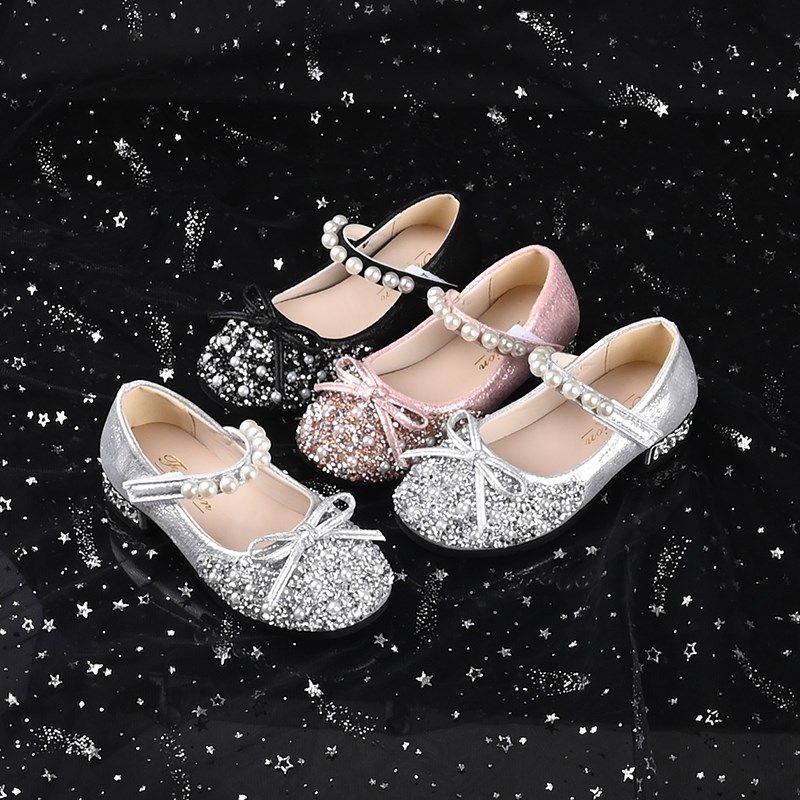 女童高跟鞋子2023小女孩皮鞋Az软底公主鞋儿童水晶鞋闪宝宝演出单,童鞋/婴儿鞋/亲子鞋,水晶/水钻鞋,淘宝优惠券,粉丝福利购,淘宝优惠卷