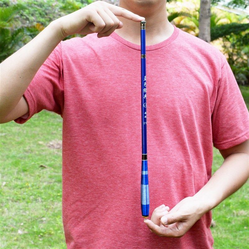 收缩40cm短节鱼竿2/2.r7/3.0/4.5米超轻超硬19调袖珍迷.你便携手