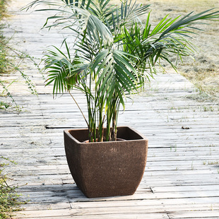 特大号大型复古紫砂粗陶花盆x别墅门口H庭院户外栽树盆景陶瓷盆清