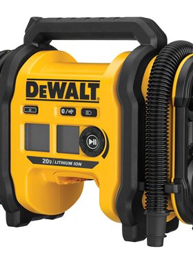 得伟DCC020IB充电式20V锂电便携汽车轮胎电动紧凑型充气泵160PSI